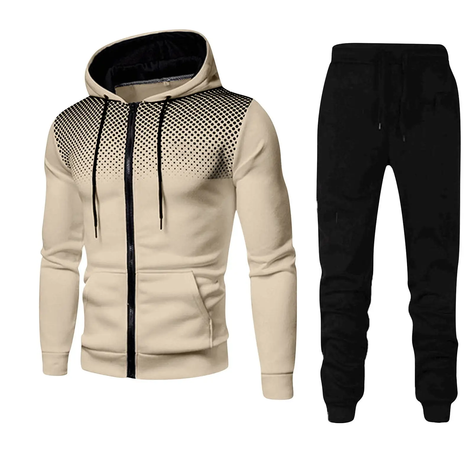 Men Gradient Zip Cardigan Suit Tracksuits Spring Autumn Hoodie Jogging Trousers Fitness Casual Clothing Sportswear Set Plus Size
Men Gradient Zip Cardigan Suit Tracksuits Spring Autumn Hoodie Jogging Trousers Fitness Casual Clothing Sportswear Set Plus Size