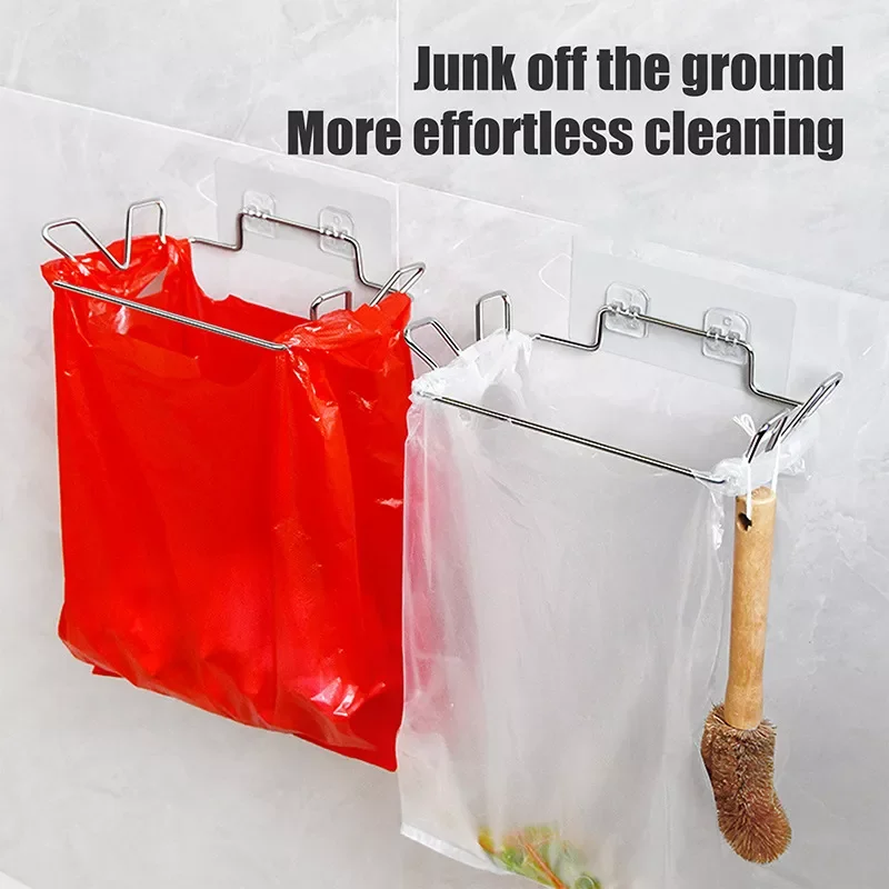 Stainless Steel Kitchen Trash Rack Magic Seamless Sticker Multifunctional Storage Racks Cabinet Door Towel Garbage Bags Holder
Stainless Steel Kitchen Trash Rack Magic Seamless Sticker Multifunctional Storage Racks Cabinet Door Towel Garbage Bags Holder