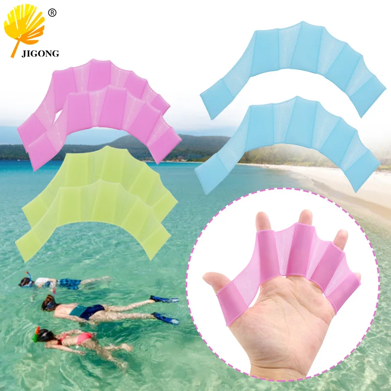 1Pair Silicone Swimming Half Finger Hand Fins Flippers Frog Webbed Flippers Gloves Sport Training Paddle Dive
1Pair Silicone Swimming Half Finger Hand Fins Flippers Frog Webbed Flippers Gloves Sport Training Paddle Dive