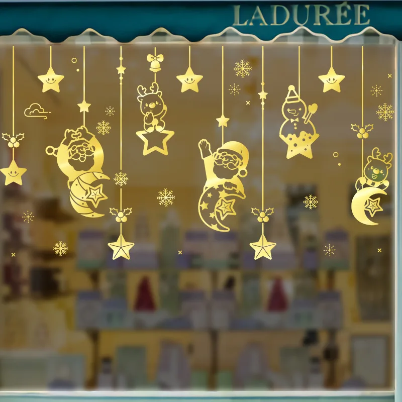 Christmas Decorations Santa Claus Snowman Elk Pendant Stickers Shop Glass Window Scene Layout Stickers
Christmas Decorations Santa Claus Snowman Elk Pendant Stickers Shop Glass Window Scene Layout Stickers