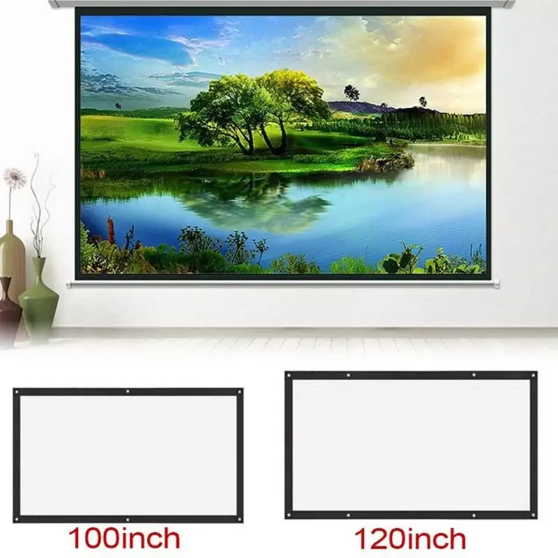 120 inch-60inch Projection Screens 3D HD Wall Mounted Projection Screen Canvas LED Projector for Home Theater
120 inch-60inch Projection Screens 3D HD Wall Mounted Projection Screen Canvas LED Projector for Home Theater