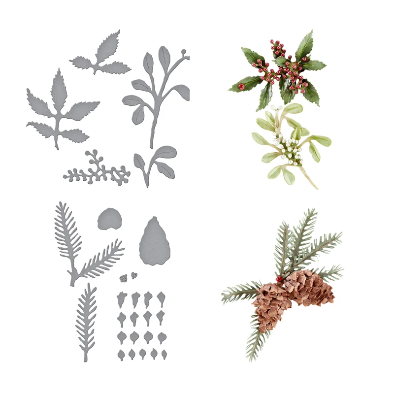 New Flower Cutting Dies Pine Cones and Evergreen Branches Clear Stamps DIY Craft Scrapbooking Photo Album Stencils Making Die
New Flower Cutting Dies Pine Cones and Evergreen Branches Clear Stamps DIY Craft Scrapbooking Photo Album Stencils Making Die