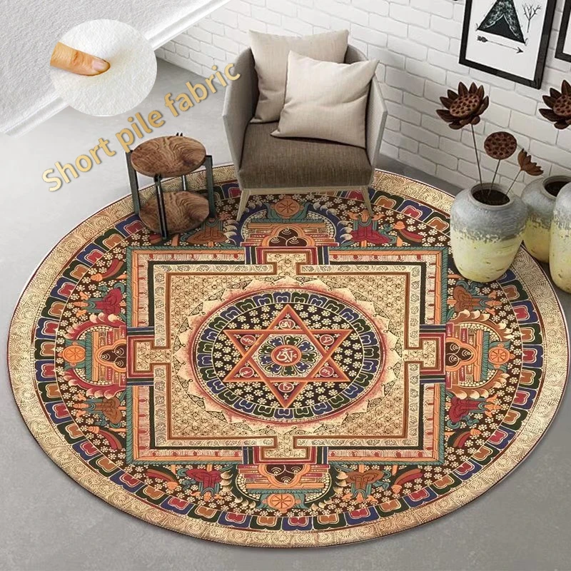 American Bohemian Round Carpet Non-slip Washable Chair Carpet Soft Rugs for Bedroom Beside Decoration Home Mat Area Rug Large
American Bohemian Round Carpet Non-slip Washable Chair Carpet Soft Rugs for Bedroom Beside Decoration Home Mat Area Rug Large