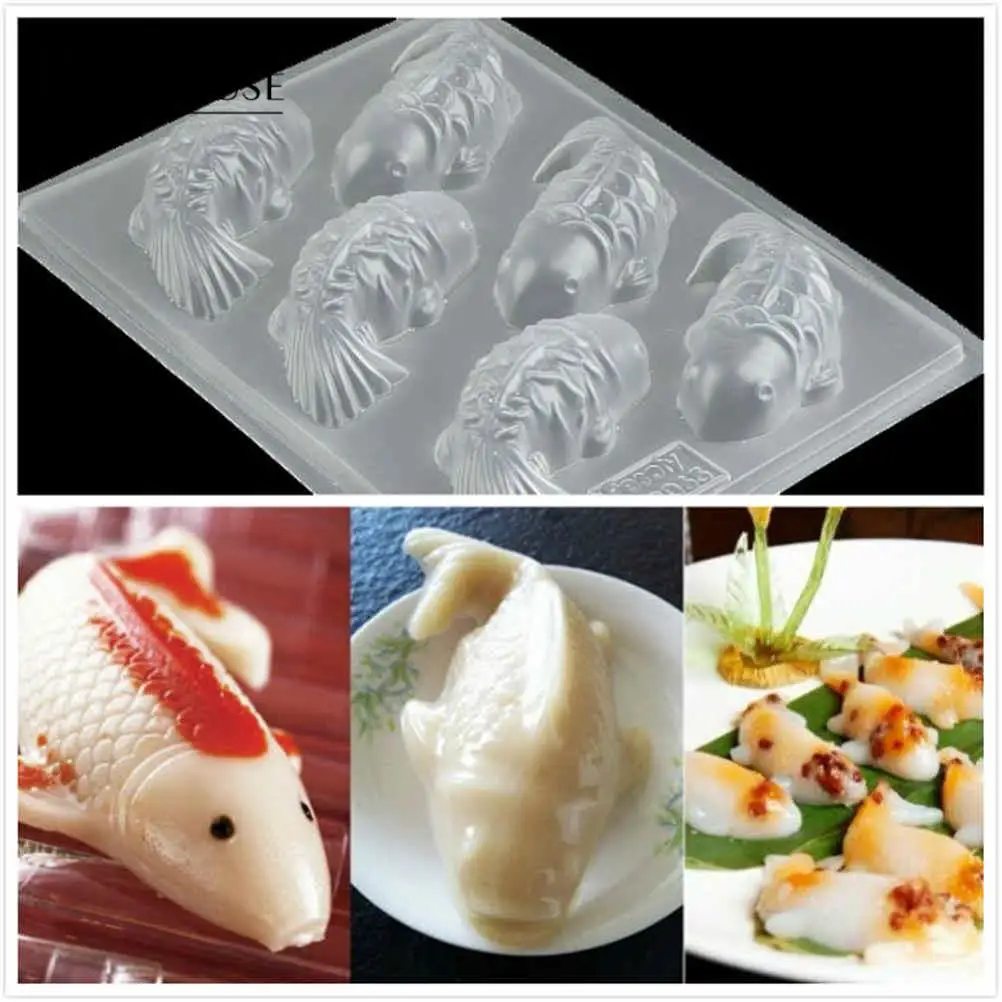 6 Grids DIY 3D Fish Carp Mold Plastic Jelly Handmade Sugarcraft Mold Mousse Cake Pudding Chocolate Mold Home Kitchen Baking Tool
6 Grids DIY 3D Fish Carp Mold Plastic Jelly Handmade Sugarcraft Mold Mousse Cake Pudding Chocolate Mold Home Kitchen Baking Tool