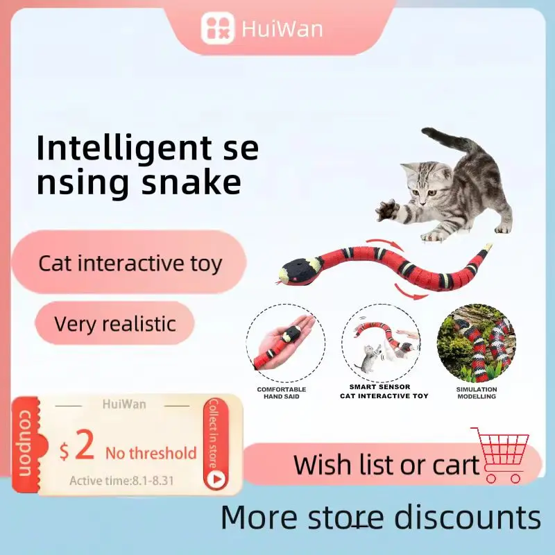 Smart Sensing Snake Cat Toys Electric Interactive Toys for Cats USB Charging Cat Accessories for Pet Dogs Game Play Toy
Smart Sensing Snake Cat Toys Electric Interactive Toys for Cats USB Charging Cat Accessories for Pet Dogs Game Play Toy