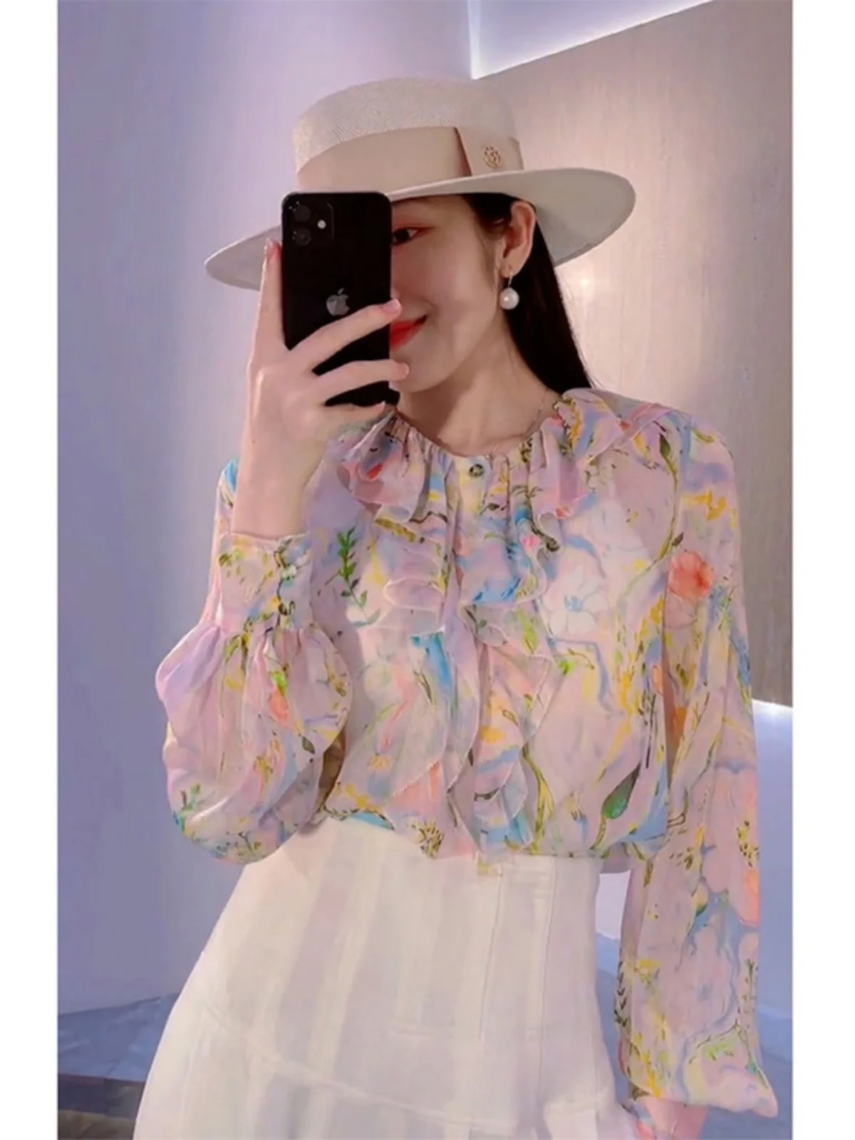 Summer New French Style Powerful Women's Fashion High Grade Fragmented Blouse Shirt White Wide Leg Pants Slimming Set
Summer New French Style Powerful Women's Fashion High Grade Fragmented Blouse Shirt White Wide Leg Pants Slimming Set