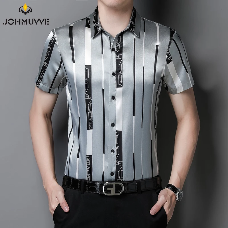 JOHMUVVE Fast Shipping New Men's Short Sleeve Striped Printed Shirt Casual Short Sleeve Top
JOHMUVVE Fast Shipping New Men's Short Sleeve Striped Printed Shirt Casual Short Sleeve Top