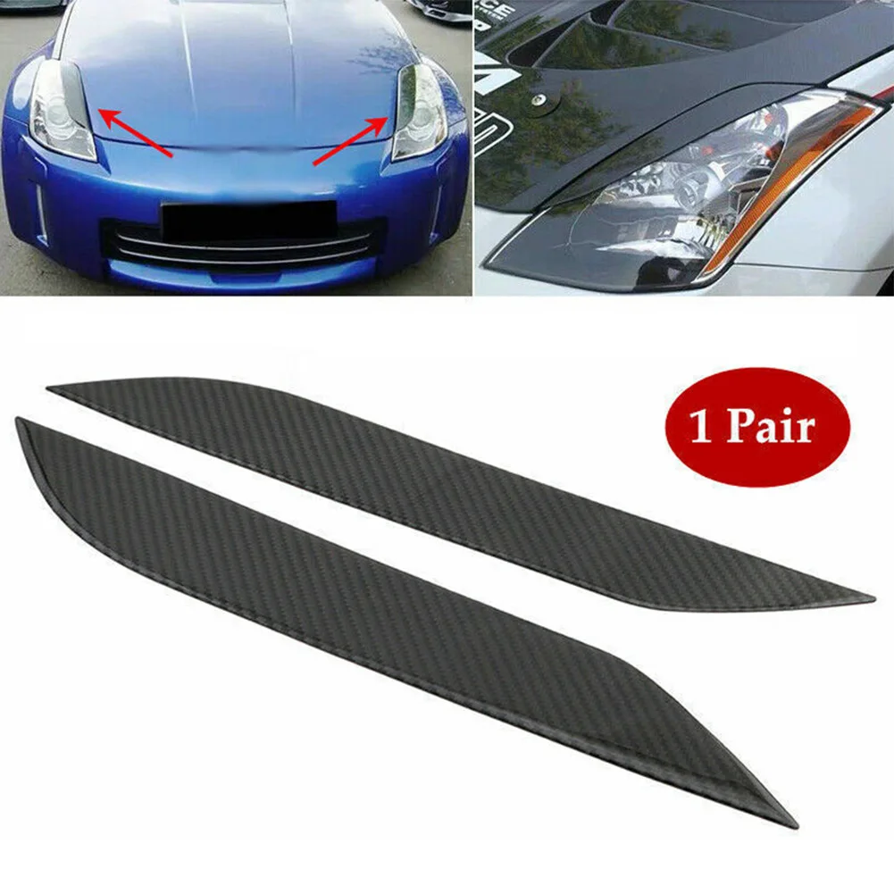 2Pcs Carbon Fiber Headlight Eyebrows Eyelids Cover Frame Trim For Nissan 350Z 2003-09 Car Accessories Car Styling
2Pcs Carbon Fiber Headlight Eyebrows Eyelids Cover Frame Trim For Nissan 350Z 2003-09 Car Accessories Car Styling