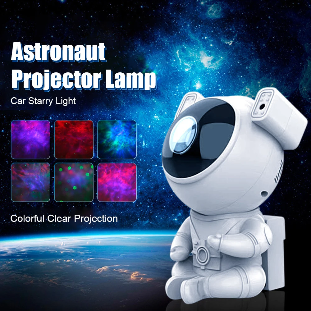 New Galaxy Star Projector Starry Sky Night Light Astronaut Lamp Home Room Decor Decoration Bedroom Decorative Luminaires Gift
New Galaxy Star Projector Starry Sky Night Light Astronaut Lamp Home Room Decor Decoration Bedroom Decorative Luminaires Gift