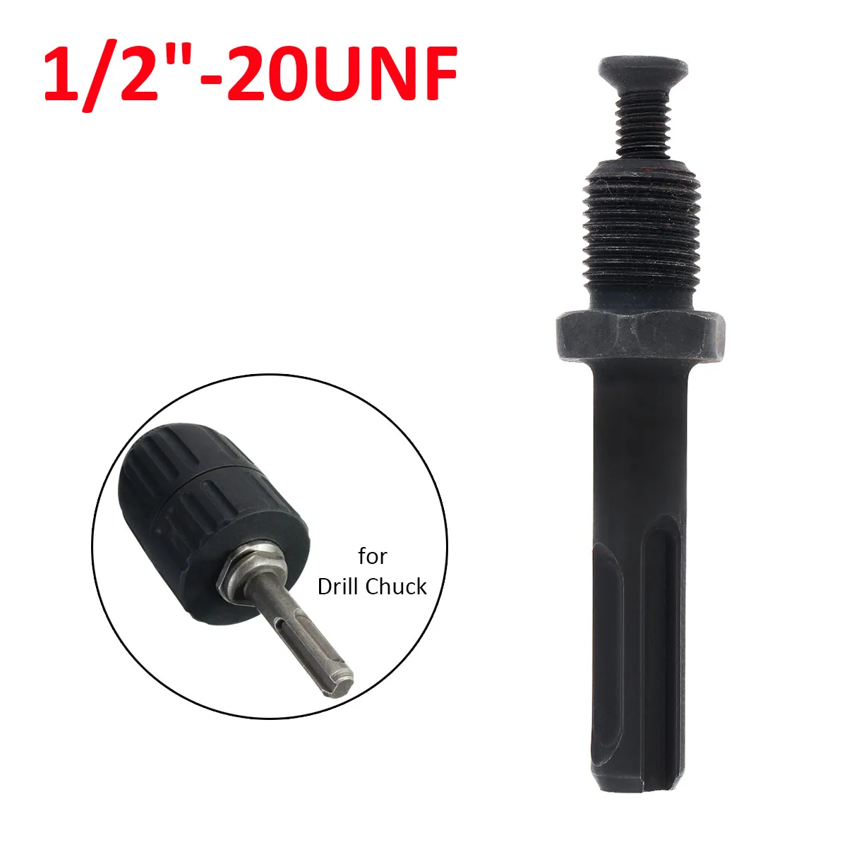 1/2-20UNF Electric Hammer Round Handle Connecting Rod Drill Chuck Adapter Extension Tool for hand electric drill
1/2-20UNF Electric Hammer Round Handle Connecting Rod Drill Chuck Adapter Extension Tool for hand electric drill