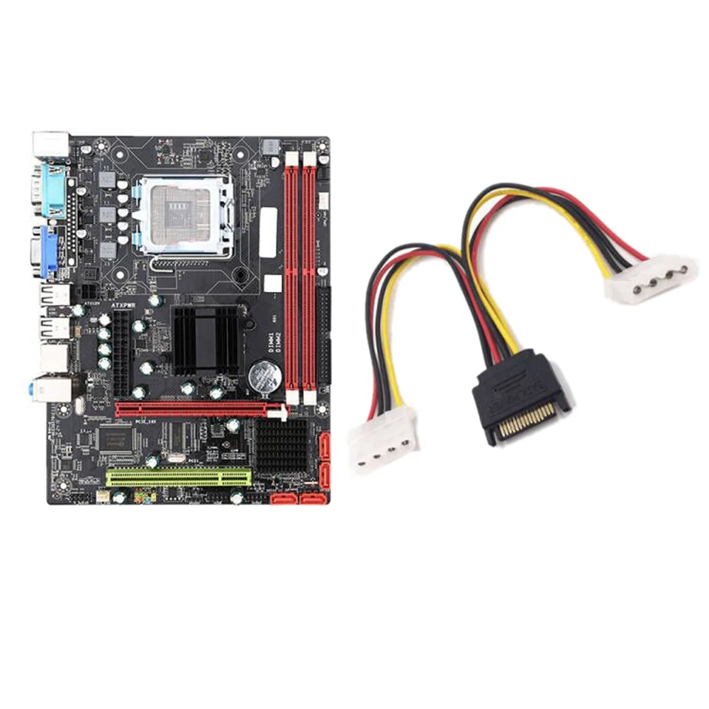 4GB G31 Motherboard LGA775 DDR2 Second Generation Supports Xeon Core CPU with LPT Com Interface+SATA IDE Power Cord
4GB G31 Motherboard LGA775 DDR2 Second Generation Supports Xeon Core CPU with LPT Com Interface+SATA IDE Power Cord