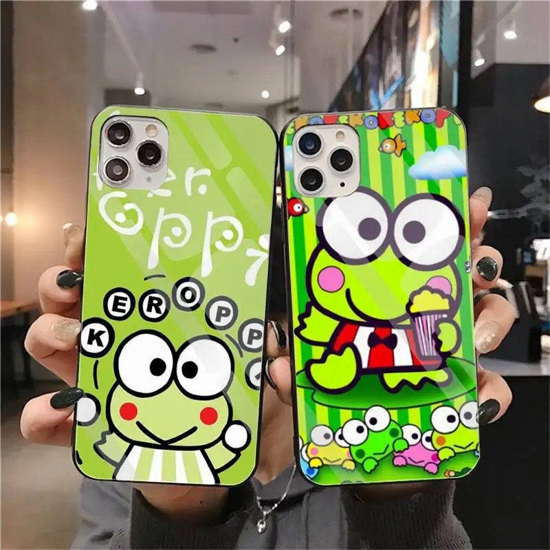 Cartoon Frog Keroppi Phone Case Tempered Glass For iPhone 13 12 Mini 11 Pro XR XS MAX 8 X 7 Plus SE 2020 Soft Cover
Cartoon Frog Keroppi Phone Case Tempered Glass For iPhone 13 12 Mini 11 Pro XR XS MAX 8 X 7 Plus SE 2020 Soft Cover