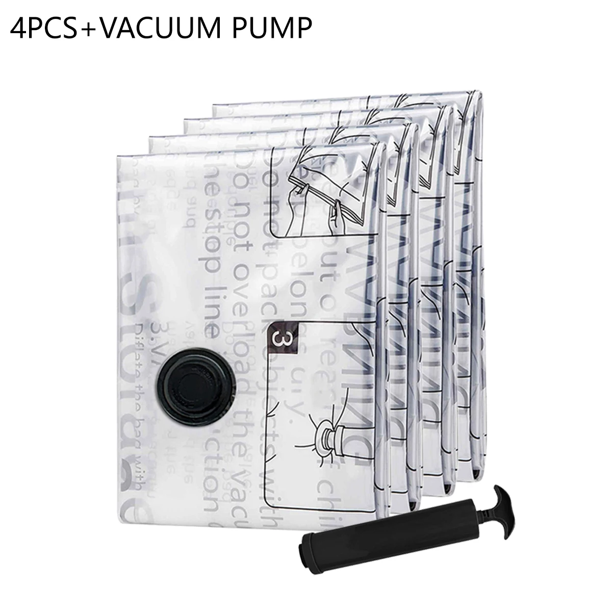 Вакуумные пакеты для хранения 4 шт
Вакуумные пакеты для хранения 4 шт