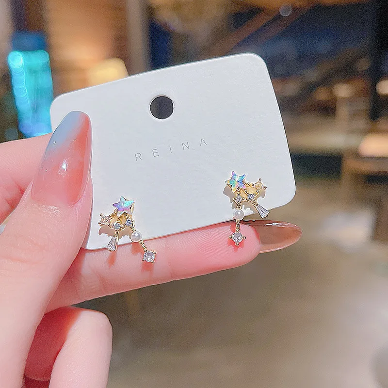 Wholesale Sterling Silvers Pin Promotion Starry Zircon Earrings Female Women Stud Drop Shipping Gift
Wholesale Sterling Silvers Pin Promotion Starry Zircon Earrings Female Women Stud Drop Shipping Gift
