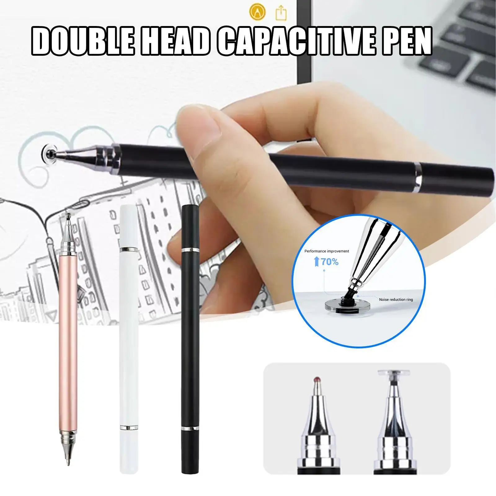 2 In 1 Universal Stylus Pen For Tablet Mobile Android Ios Phone IPad Accessories Double Head Capacitive Screen Pen K0W3
2 In 1 Universal Stylus Pen For Tablet Mobile Android Ios Phone IPad Accessories Double Head Capacitive Screen Pen K0W3