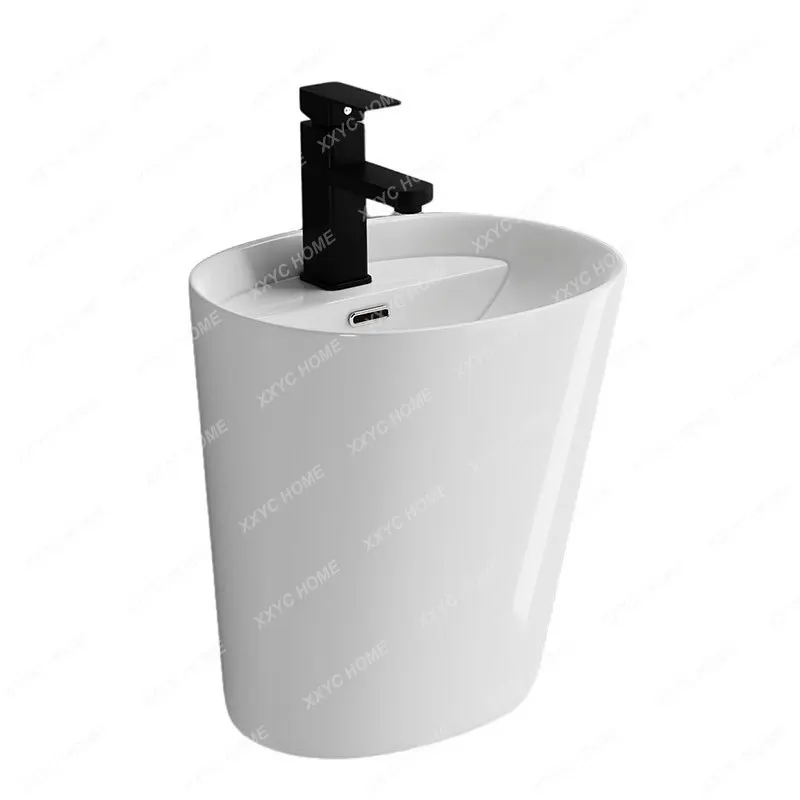 Wall-Mounted Wash Basin Home Bathroom Washbasin Small Apartment Integrated Balcony 
Wall-Mounted Wash Basin Home Bathroom Washbasin Small Apartment Integrated Balcony