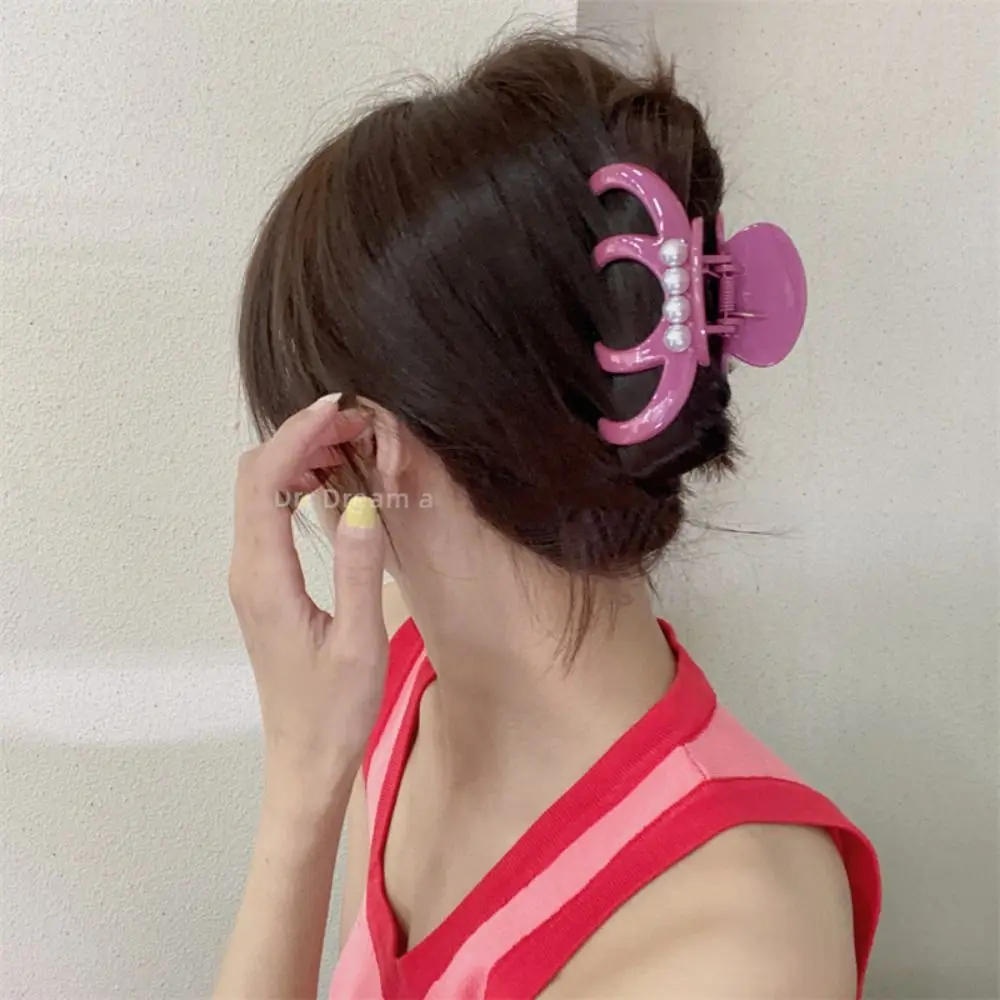 

Модные жемчужные заколки для волос в Корейском стиле для фотодержателя большие акриловые заколки для волос Зажимы заколка для волос аксессуары для волос