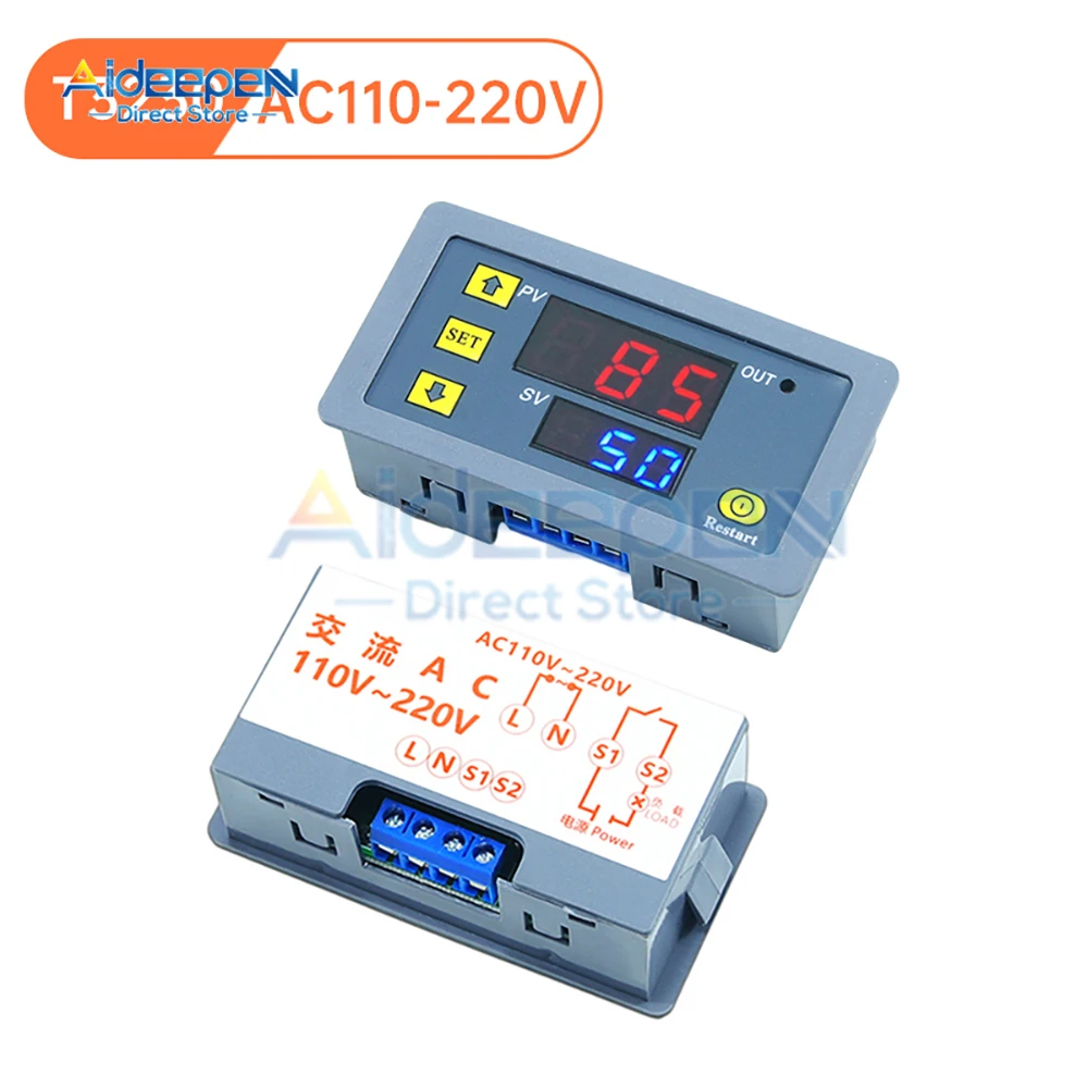 Цифровое реле задержки T3230, переменный ток 110-220 В, постоянный ток 12 В, 24 В, дисплей, реле управления циклом, переключатель с регулируемой задержкой времени, релейный переключатель
Цифровое реле задержки T3230, переменный ток 110-220 В, постоянный ток 12 В, 24 В, дисплей, реле управления циклом, переключатель с регулируемой задержкой времени, релейный переключатель