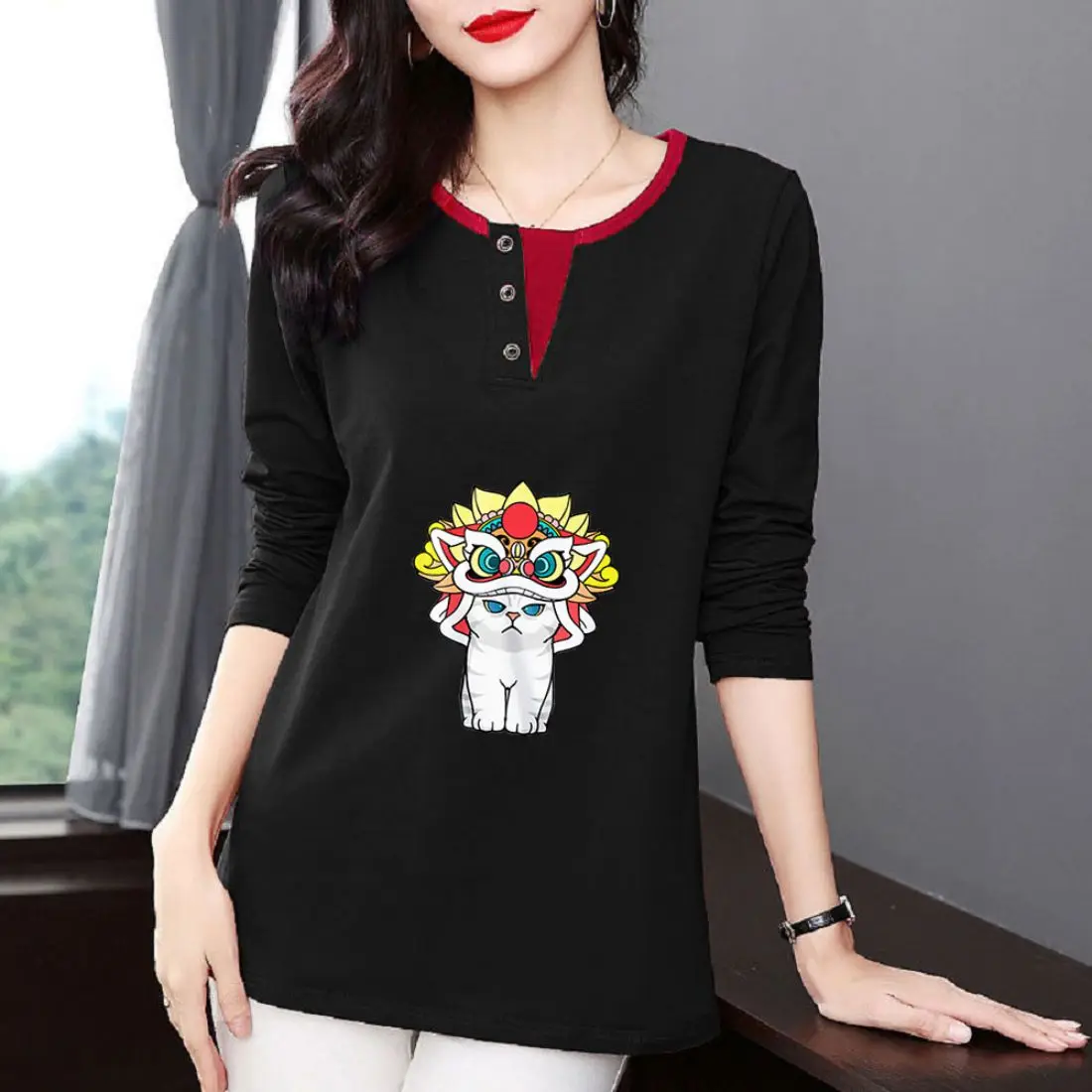 2023 Spring Autumn New Fashion Polyester T Shirt Woman O Neck Long Sleeve T-shirt Woman Korean Style Shirt Women Shirts #296
2023 Spring Autumn New Fashion Polyester T Shirt Woman O Neck Long Sleeve T-shirt Woman Korean Style Shirt Women Shirts #296