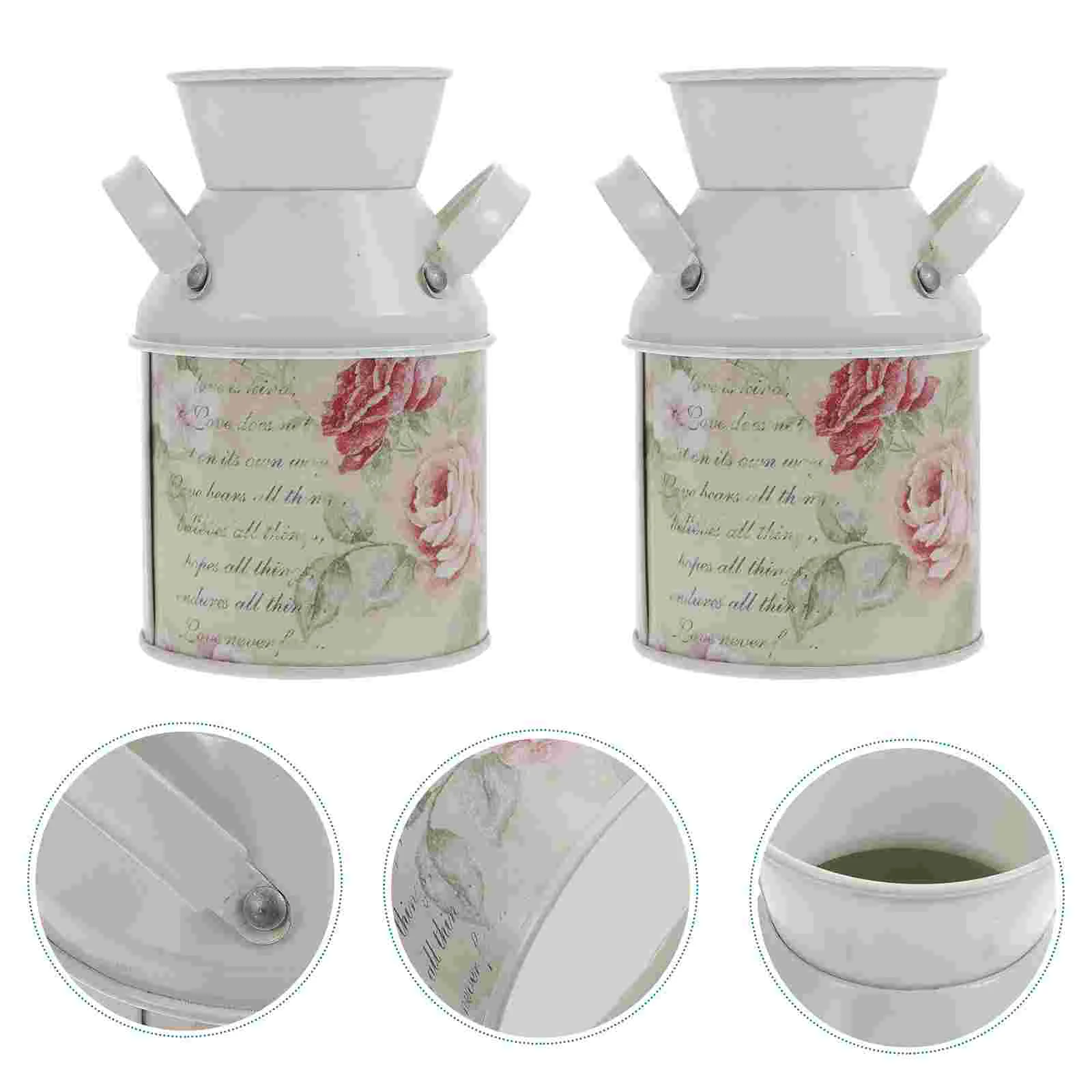 Flower Vase Rusticbucket Galvanized Jug Planter Iron Metal Farmhouse Pot Decorative Shabby Floral Pitcher Vases Retro Tinstyle
Flower Vase Rusticbucket Galvanized Jug Planter Iron Metal Farmhouse Pot Decorative Shabby Floral Pitcher Vases Retro Tinstyle