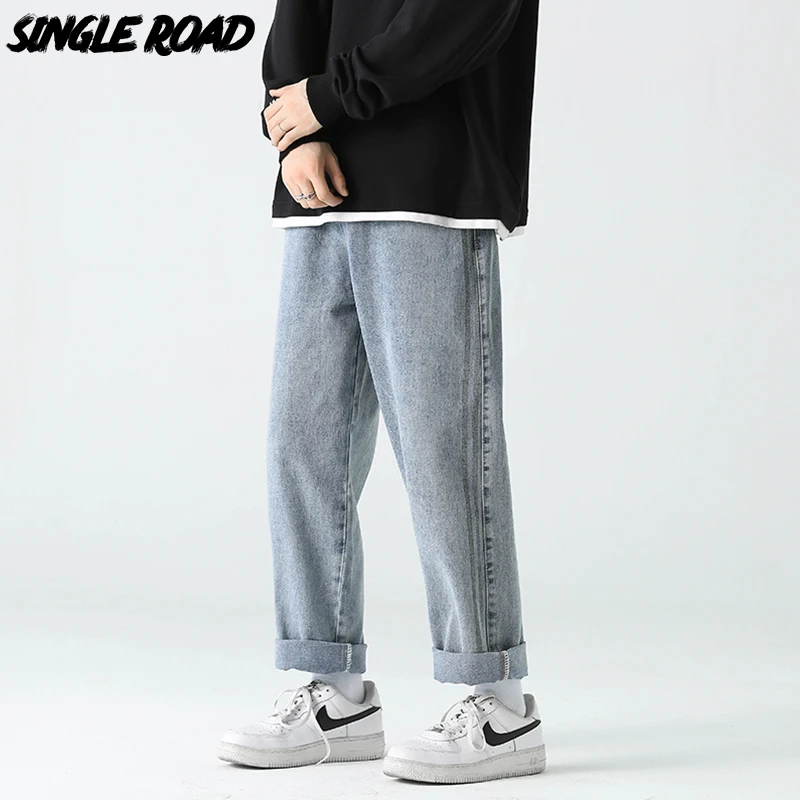 Single Road Mens Straight Jeans Men 2022 Baggy Side Stripe Denim Pants Hip Hop Streetwear Korean Fashion Trousers Jeans For Men
Single Road Mens Straight Jeans Men 2022 Baggy Side Stripe Denim Pants Hip Hop Streetwear Korean Fashion Trousers Jeans For Men