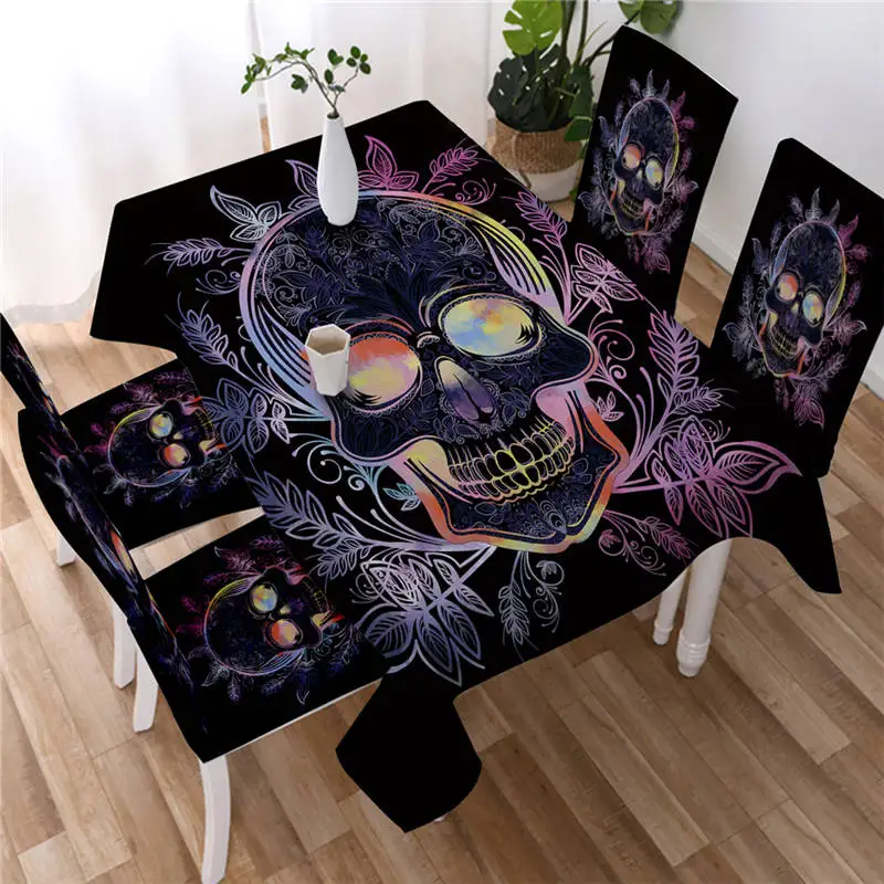 Black and White Gothic Skull Printing Rectangular Table Cover for Table Party Wedding Decoration Waterproof Anti-stain Manteles
Black and White Gothic Skull Printing Rectangular Table Cover for Table Party Wedding Decoration Waterproof Anti-stain Manteles
