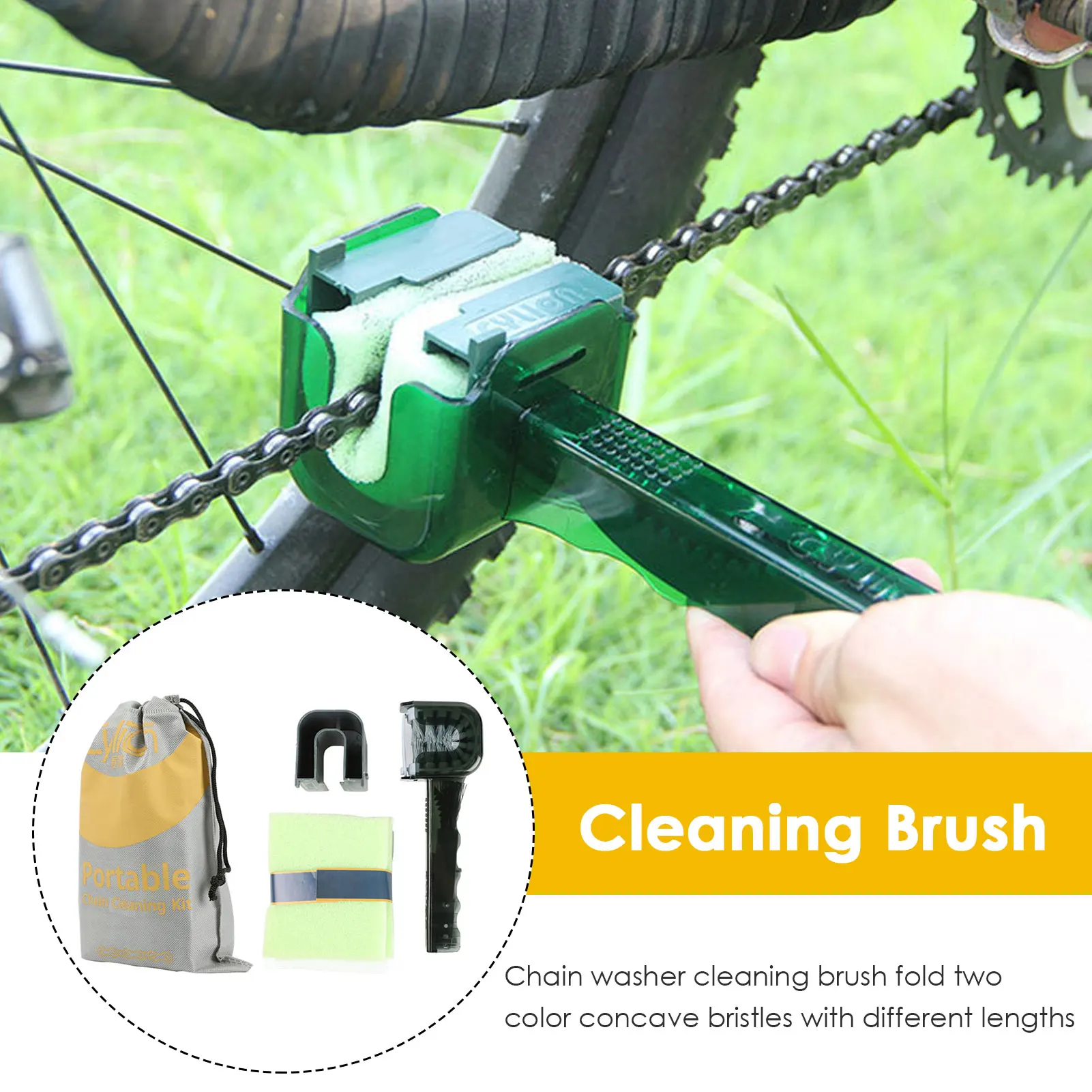 Plastic Cycling Motorcycle Bicycle Chain Clean Brush Gear Grunge Brush Cleaner Outdoor Cleaner Scrubber bisiklet Tools
Plastic Cycling Motorcycle Bicycle Chain Clean Brush Gear Grunge Brush Cleaner Outdoor Cleaner Scrubber bisiklet Tools