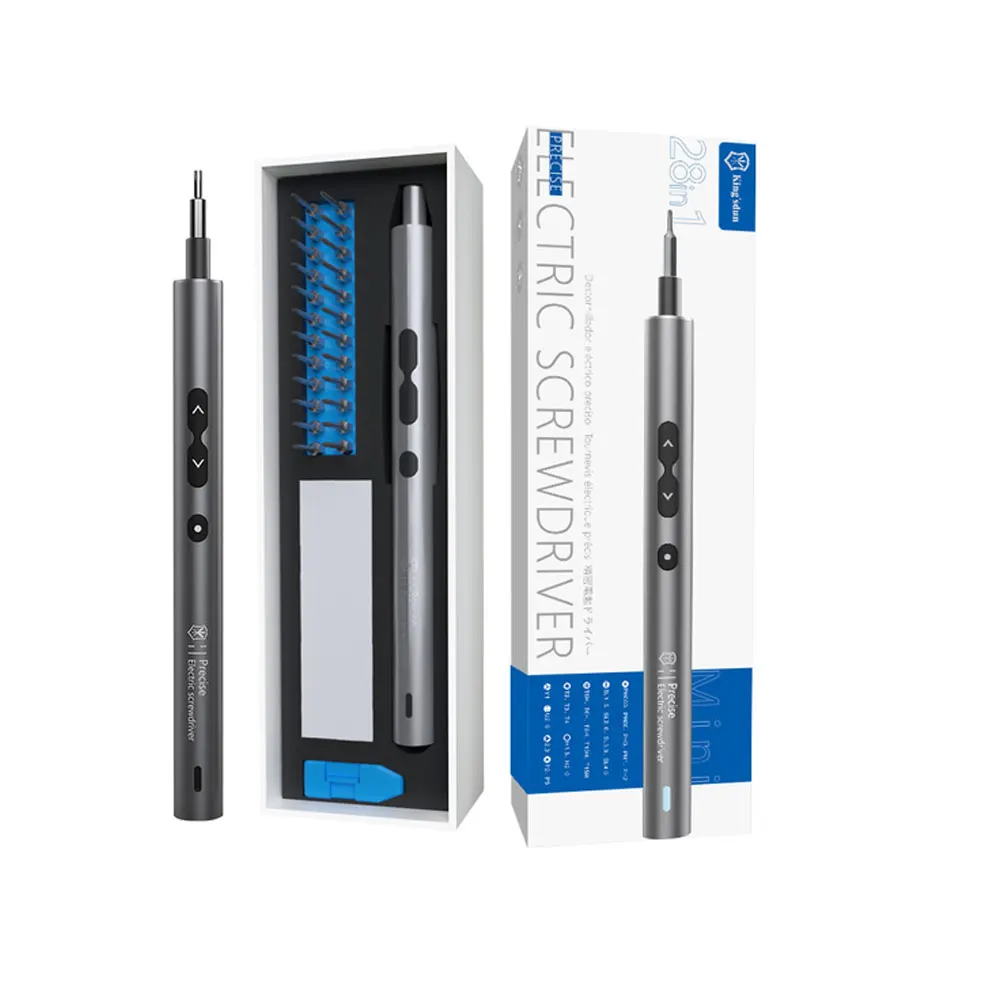 28 in 1 Precision Electric Screwdriver Set for Phone Laptop Magnetic Multifunctional Screwdriver with LED Light Lithium Battery
28 in 1 Precision Electric Screwdriver Set for Phone Laptop Magnetic Multifunctional Screwdriver with LED Light Lithium Battery