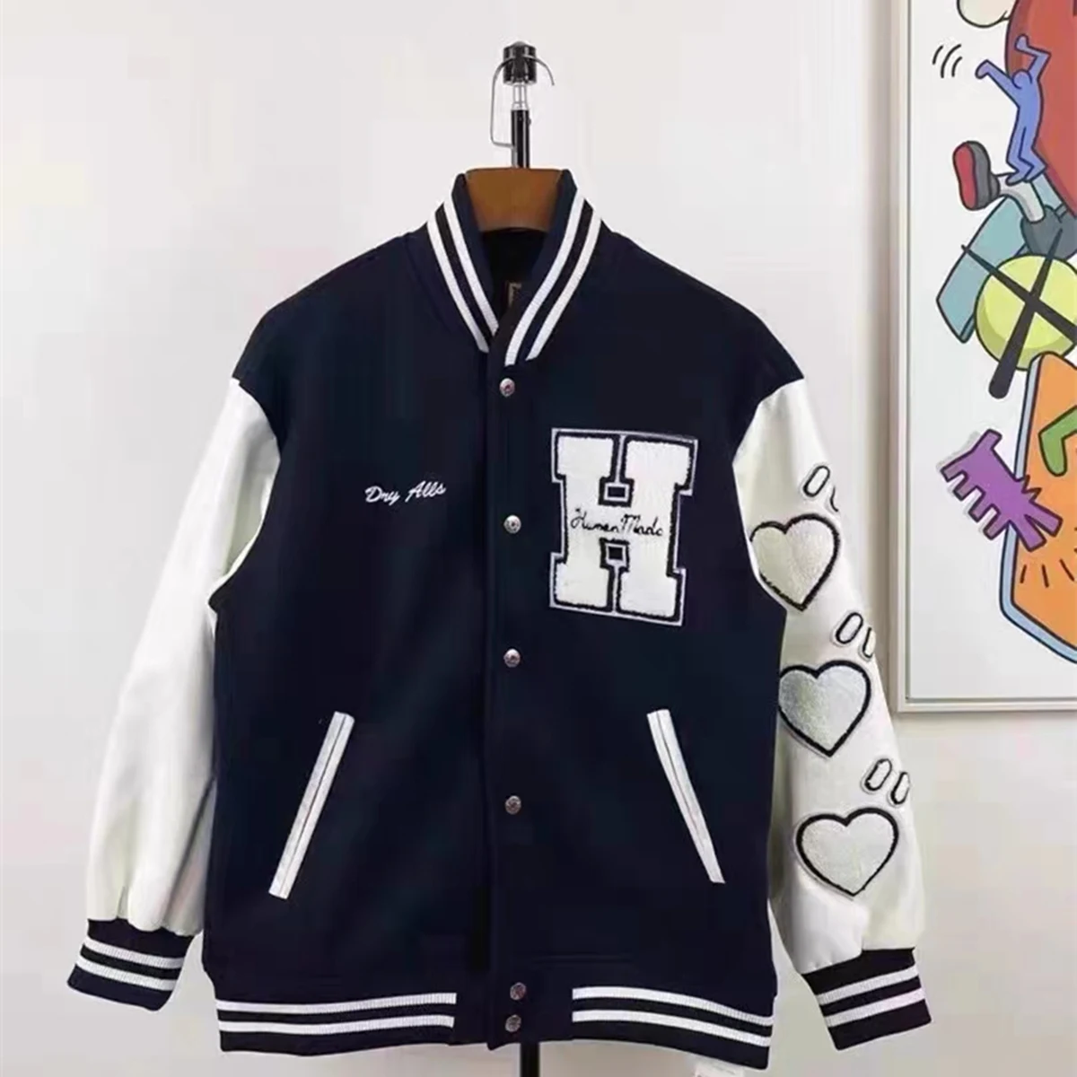 Cooocoll666 HUMAN MADE Woolen Cloth Stickers Love Padded Jacket Autumn Winter Keep Warm Casual Streetwear Couples Coat Unisex
Cooocoll666 HUMAN MADE Woolen Cloth Stickers Love Padded Jacket Autumn Winter Keep Warm Casual Streetwear Couples Coat Unisex
