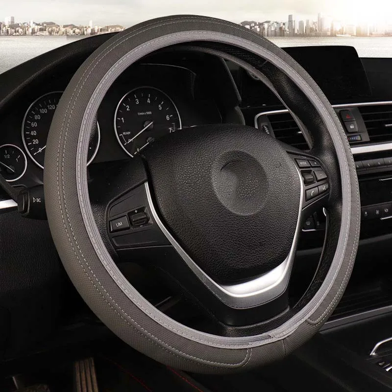 Car Steering Wheel Cover PU Leather Auto Accessories Steering Covers Breathable Skidproof Suitable 36-38cm Accessoire Voiture
Car Steering Wheel Cover PU Leather Auto Accessories Steering Covers Breathable Skidproof Suitable 36-38cm Accessoire Voiture