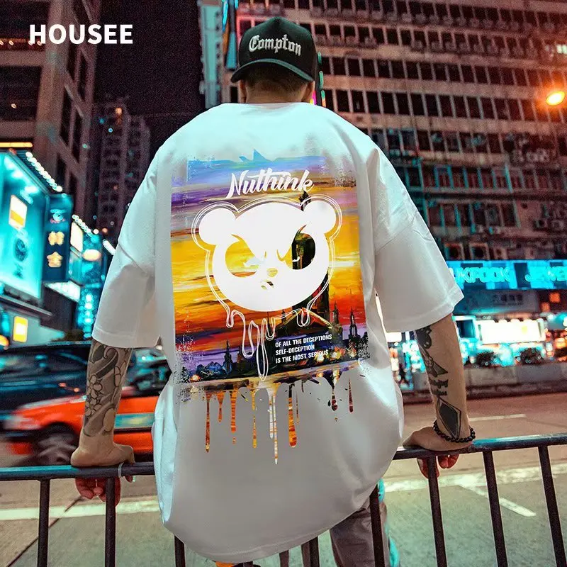 Tide cartoon short sleeve men's tide brand loose street trend hip hop oversize fat tide T-shirt plus size men's summer
Tide cartoon short sleeve men's tide brand loose street trend hip hop oversize fat tide T-shirt plus size men's summer