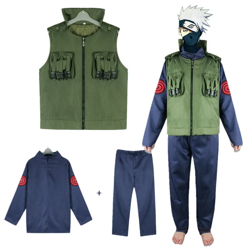 Anime NARUTO Cosplay Costume Hatake Kakashi Men Whole Uniform Halloween Party Top Pants Vest Suit
Anime NARUTO Cosplay Costume Hatake Kakashi Men Whole Uniform Halloween Party Top Pants Vest Suit