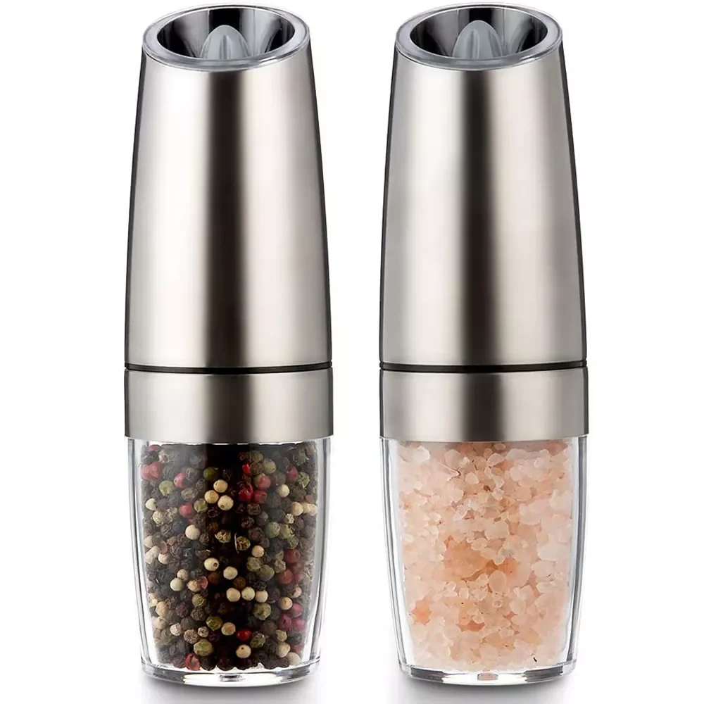 Grinders with LED Light Automatic Salt Pepper Grain Grinder Gravity Spice Mill Adjustable Spices Grinder Kitchen Tools
Grinders with LED Light Automatic Salt Pepper Grain Grinder Gravity Spice Mill Adjustable Spices Grinder Kitchen Tools