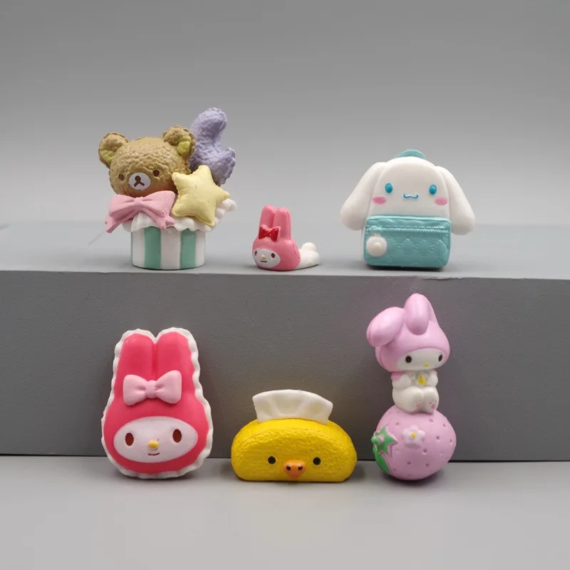 6 шт./набор кавайный Sanrio аниме персонаж My Melody Cinnamoroll орнамент Кукла коллекционная Q версия мини ПВХ фигурка игрушка подарок для детей
6 шт./набор кавайный Sanrio аниме персонаж My Melody Cinnamoroll орнамент Кукла коллекционная Q версия мини ПВХ фигурка игрушка подарок для детей