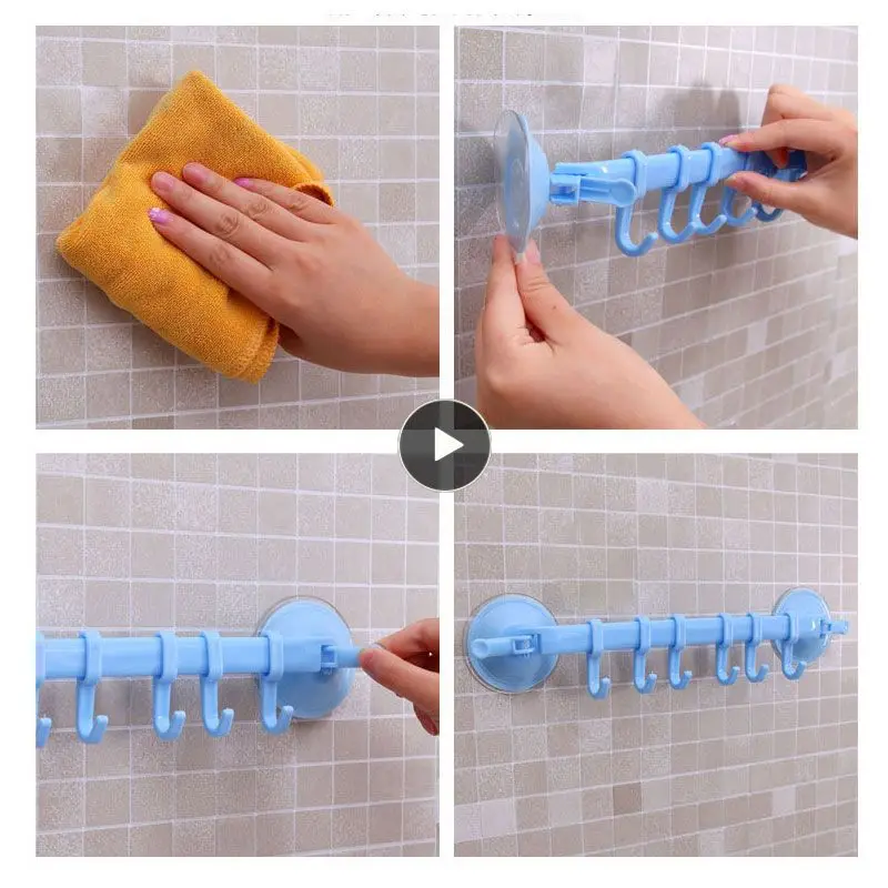 Suction Cup Type 6 Hook Kitchen Bathroom Flower Wine Shower Nozzle Nail-free Seamless Multi-purpose Stainless Steel Hook
Suction Cup Type 6 Hook Kitchen Bathroom Flower Wine Shower Nozzle Nail-free Seamless Multi-purpose Stainless Steel Hook