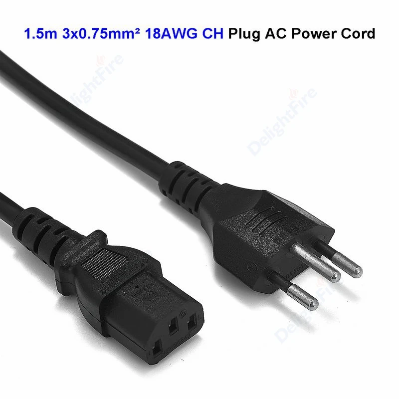 Studio Monitors Power Supply Cable 1.5m CH Switzerland Plug IEC C13 Power Supply Cable For Projector Dell PC Computer Printer TV
Studio Monitors Power Supply Cable 1.5m CH Switzerland Plug IEC C13 Power Supply Cable For Projector Dell PC Computer Printer TV