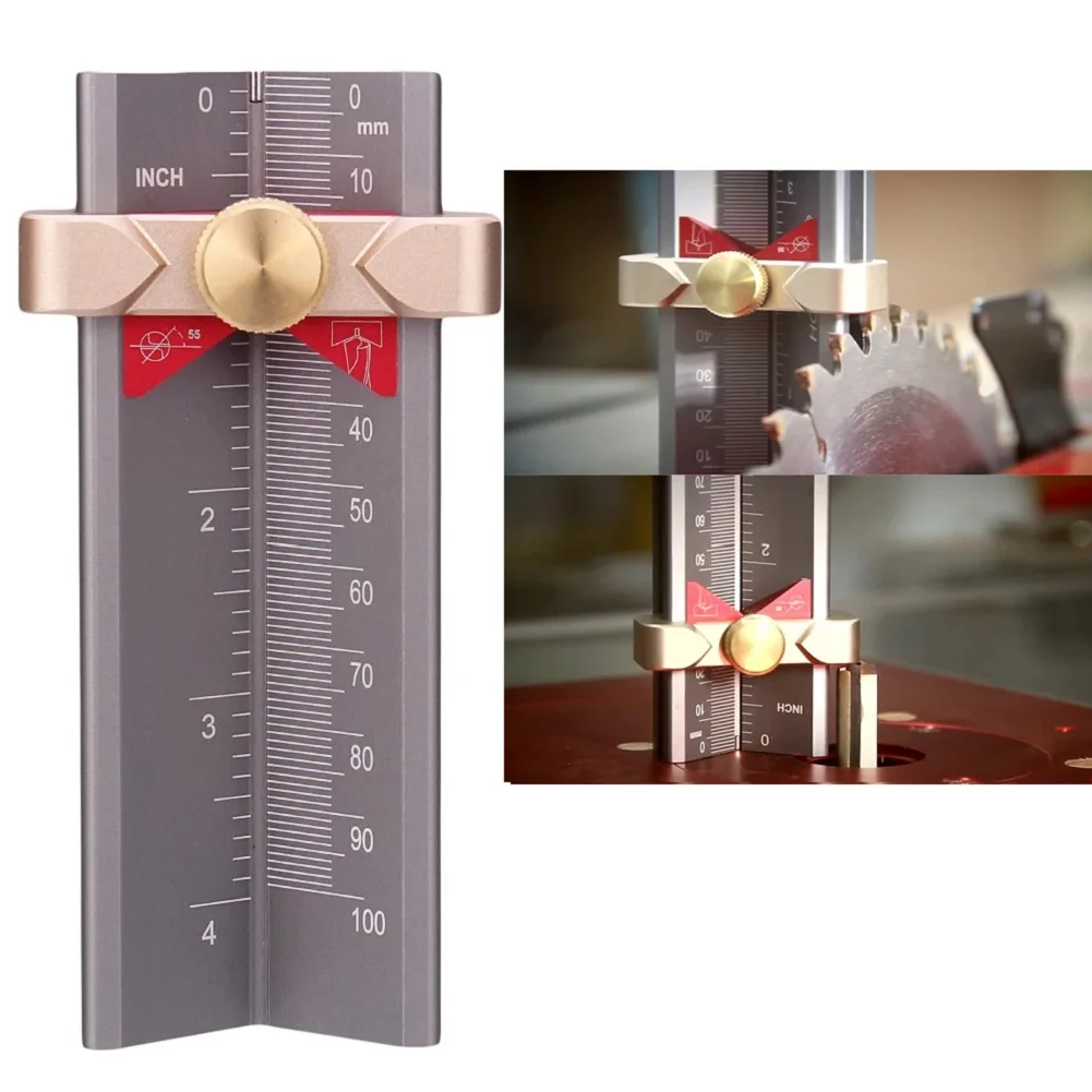 0-100mm Multi-functional Height Gauge Limit Ring Installation Aid Drill Angle Measurer Measuring Gauge Rule Woodworking Tools
0-100mm Multi-functional Height Gauge Limit Ring Installation Aid Drill Angle Measurer Measuring Gauge Rule Woodworking Tools