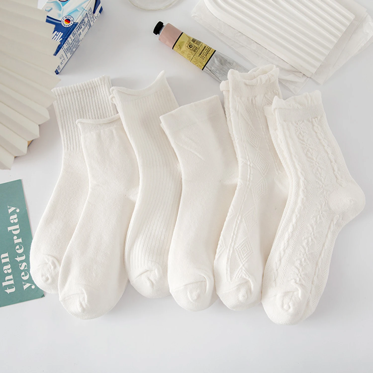 White Cute Ruffle Socks Women 5 Colors Cotton Sock Ladies Winter Autumn Funny Warm Fashion Harajuku Female Geometry Lovely Sox
White Cute Ruffle Socks Women 5 Colors Cotton Sock Ladies Winter Autumn Funny Warm Fashion Harajuku Female Geometry Lovely Sox