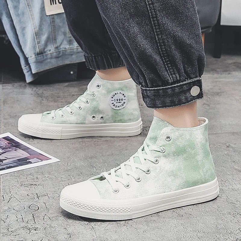 Men Casual Denim Canvas Shoes High Cut Lace-Up Student Flat Lightweight Breathable Sneakers Zapatillas Mujer Zapatos Planos
Men Casual Denim Canvas Shoes High Cut Lace-Up Student Flat Lightweight Breathable Sneakers Zapatillas Mujer Zapatos Planos