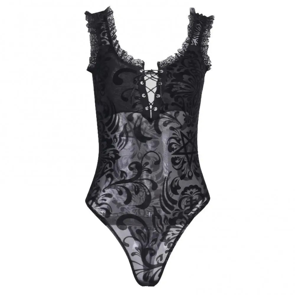 Sexy Lace Bodycon Bodysuit Women Mesh Hollow Out Patchwork Sleeveless Sleepwear Women Clothing Black xxl
Sexy Lace Bodycon Bodysuit Women Mesh Hollow Out Patchwork Sleeveless Sleepwear Women Clothing Black xxl