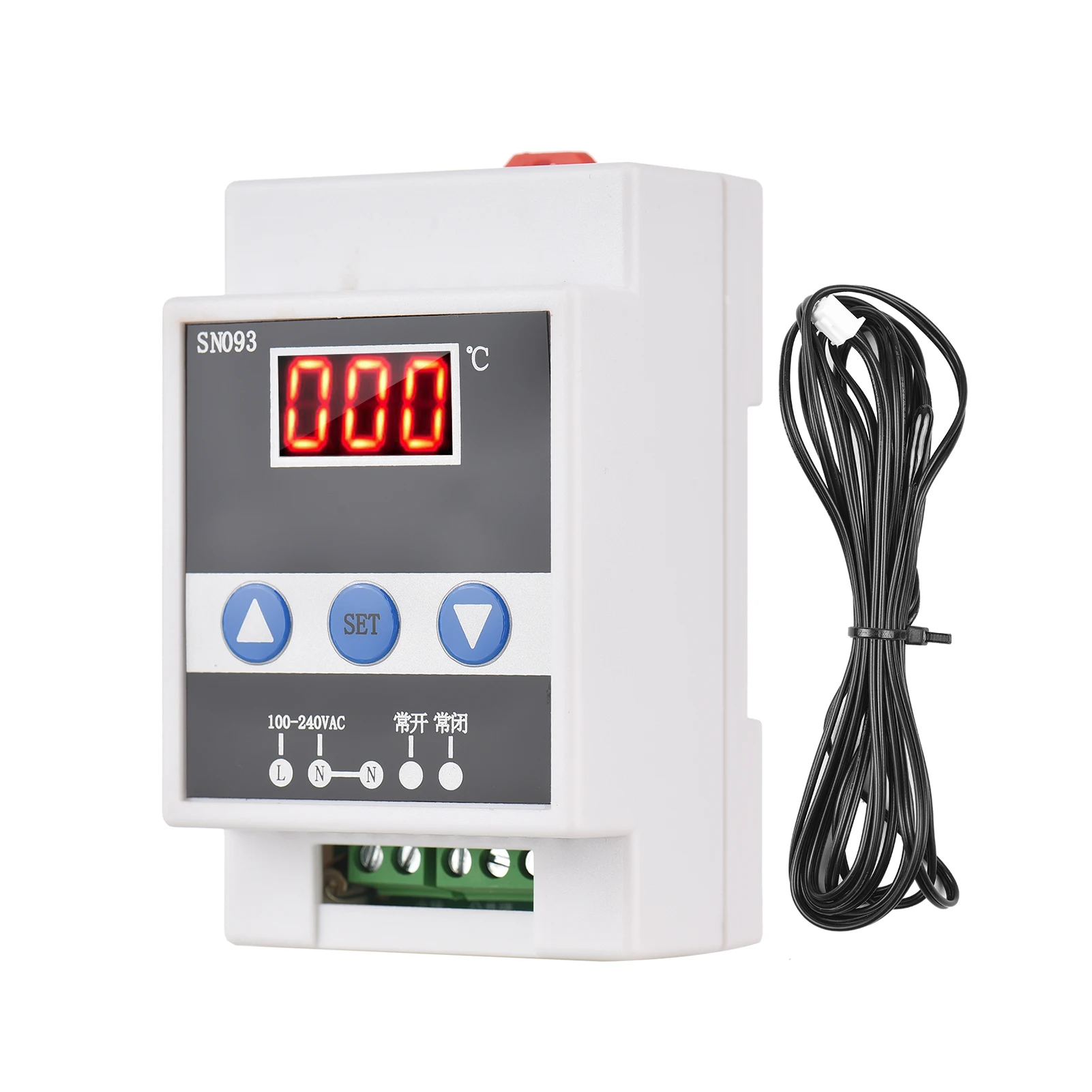 LED Digital Temperature Controlling Switch Constant Temperature 110-240V Rail Thermostat One-way Temperature Controller
LED Digital Temperature Controlling Switch Constant Temperature 110-240V Rail Thermostat One-way Temperature Controller