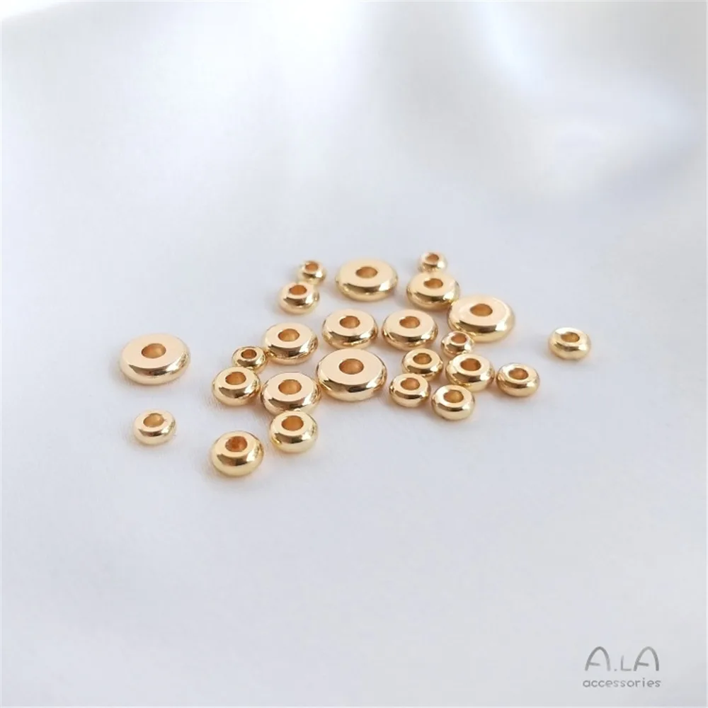 14K gold clad beads spacer beads flat piece of loose beads diy chain spacer beads handmade jewelry accessories
14K gold clad beads spacer beads flat piece of loose beads diy chain spacer beads handmade jewelry accessories