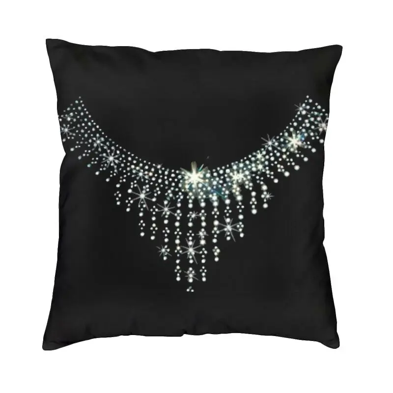 Rhinestone Crystal Necklace Throw Pillow Covers Living Room Decoration Fashion Bling Diamond Cushions for Sofa Square Pillowcase
Rhinestone Crystal Necklace Throw Pillow Covers Living Room Decoration Fashion Bling Diamond Cushions for Sofa Square Pillowcase