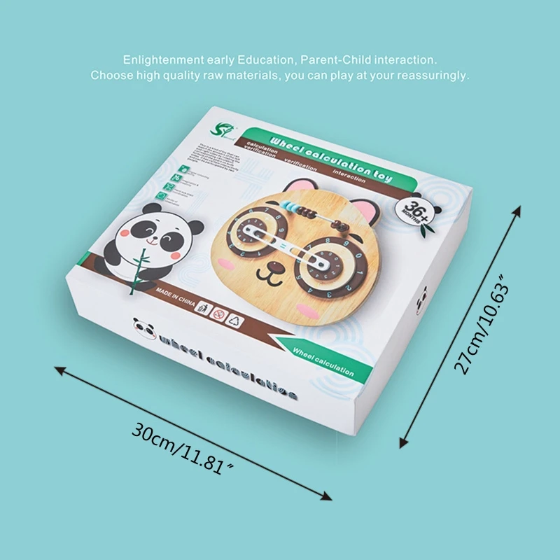 Table Play Toy Interactive Puzzle Wooden Wheel Calculation Toy Board Brain Training Portable Table Game Creative Gift
Table Play Toy Interactive Puzzle Wooden Wheel Calculation Toy Board Brain Training Portable Table Game Creative Gift