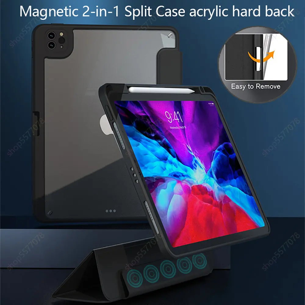 Съемный акриловый чехол для IPad Pro11 (4-го поколения) Pro12.9 2022 iPad 10,2 с держателем для ручки ударопрочный Магнитный чехол Автоматическое Пробужде...
Съемный акриловый чехол для IPad Pro11 (4-го поколения) Pro12.9 2022 iPad 10,2 с держателем для ручки ударопрочный Магнитный чехол Автоматическое Пробужде...