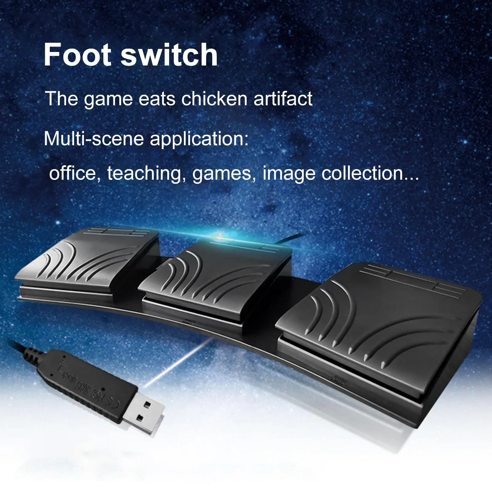 Upgraded USB Foot Pedal Control Switch Computer Keyboard Shortcut Key Customized Combination Key for Mouse
Upgraded USB Foot Pedal Control Switch Computer Keyboard Shortcut Key Customized Combination Key for Mouse