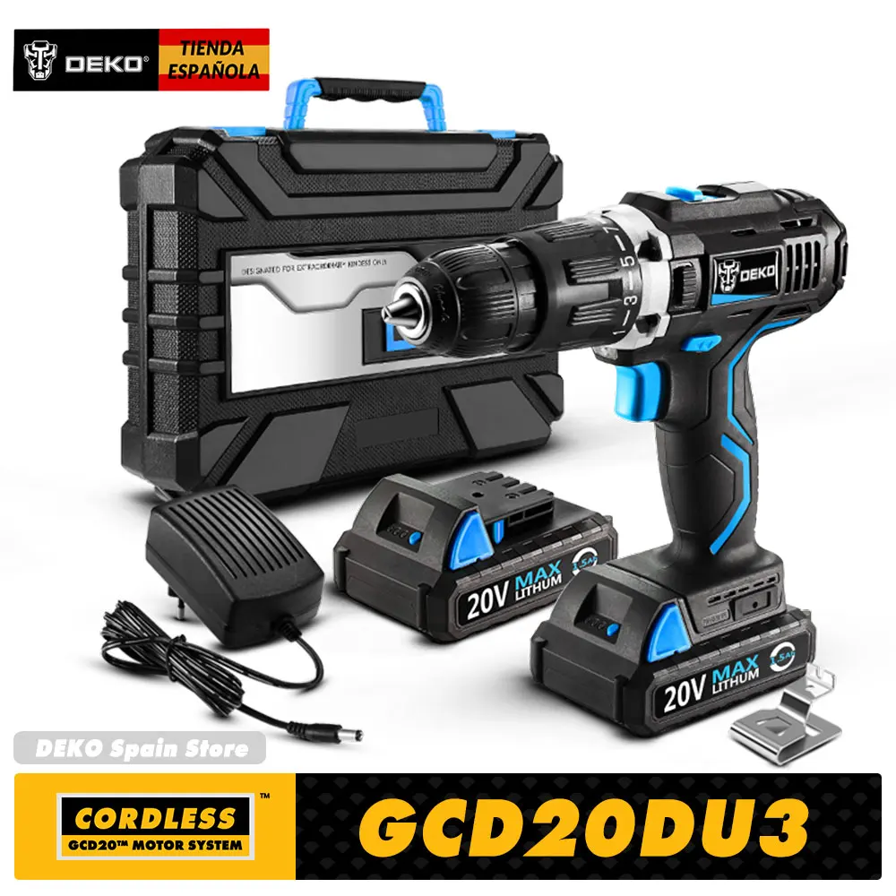 Дрель аккумуляторная DEKO GCD20DU3, перфоратор с литий-ионным аккумулятором, максимальное напряжение 20 в, для дома, «сделай сам», для деревообрабо...
Дрель аккумуляторная DEKO GCD20DU3, перфоратор с литий-ионным аккумулятором, максимальное напряжение 20 в, для дома, «сделай сам», для деревообрабо...
