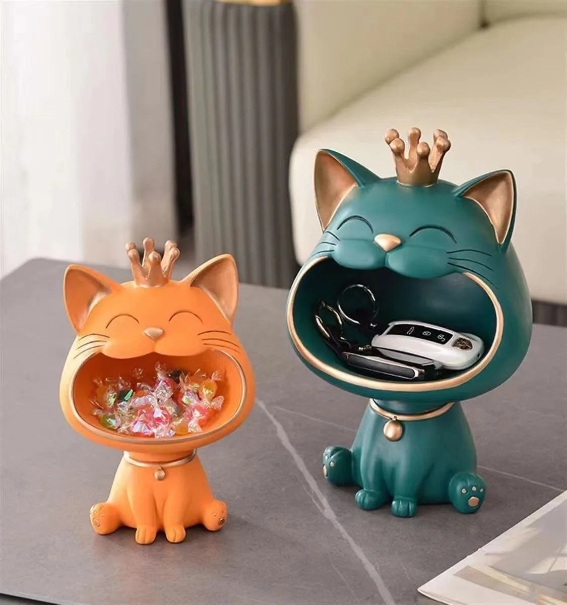 Home Decoration Small Ornaments Fortune Cat Living Room Decoration Entry-Level Key Storage Big Mouth Cat Decorations
Home Decoration Small Ornaments Fortune Cat Living Room Decoration Entry-Level Key Storage Big Mouth Cat Decorations