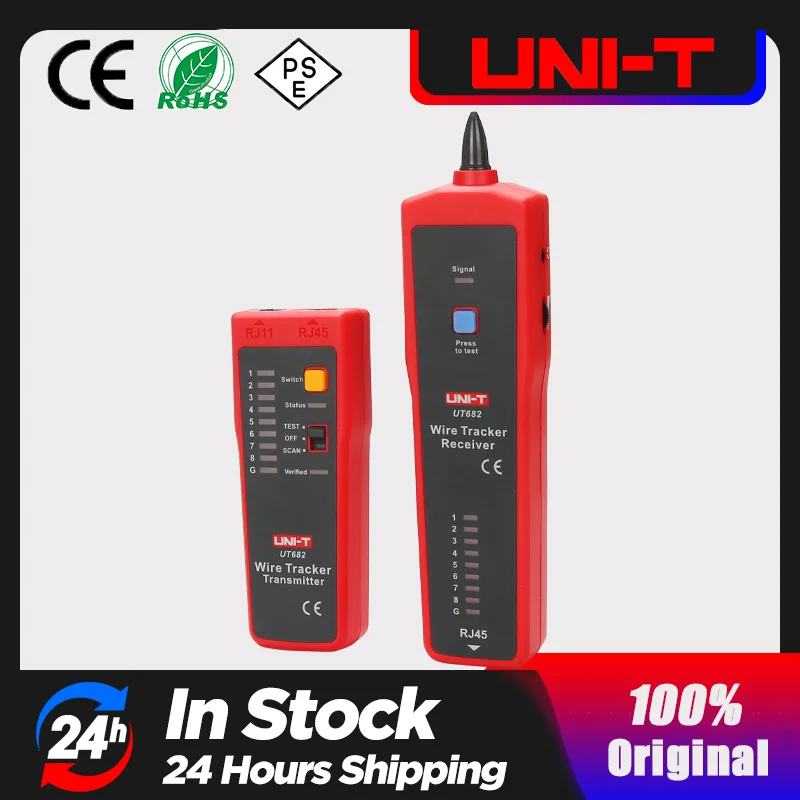 UNI-T UT682 Network Wire Tester Tracker RJ11 RJ45 Wire Line Finder Lan tester Handheld Cable Testing Tool for Network Maintenanc
UNI-T UT682 Network Wire Tester Tracker RJ11 RJ45 Wire Line Finder Lan tester Handheld Cable Testing Tool for Network Maintenanc