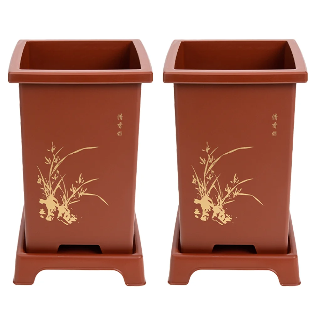 2 Sets Rustic Flower Pot Indoor Plants Resin Orchid Pots Nursery Flower Pots Flower Holder Succulent Planter Pot Plastic Plants
2 Sets Rustic Flower Pot Indoor Plants Resin Orchid Pots Nursery Flower Pots Flower Holder Succulent Planter Pot Plastic Plants